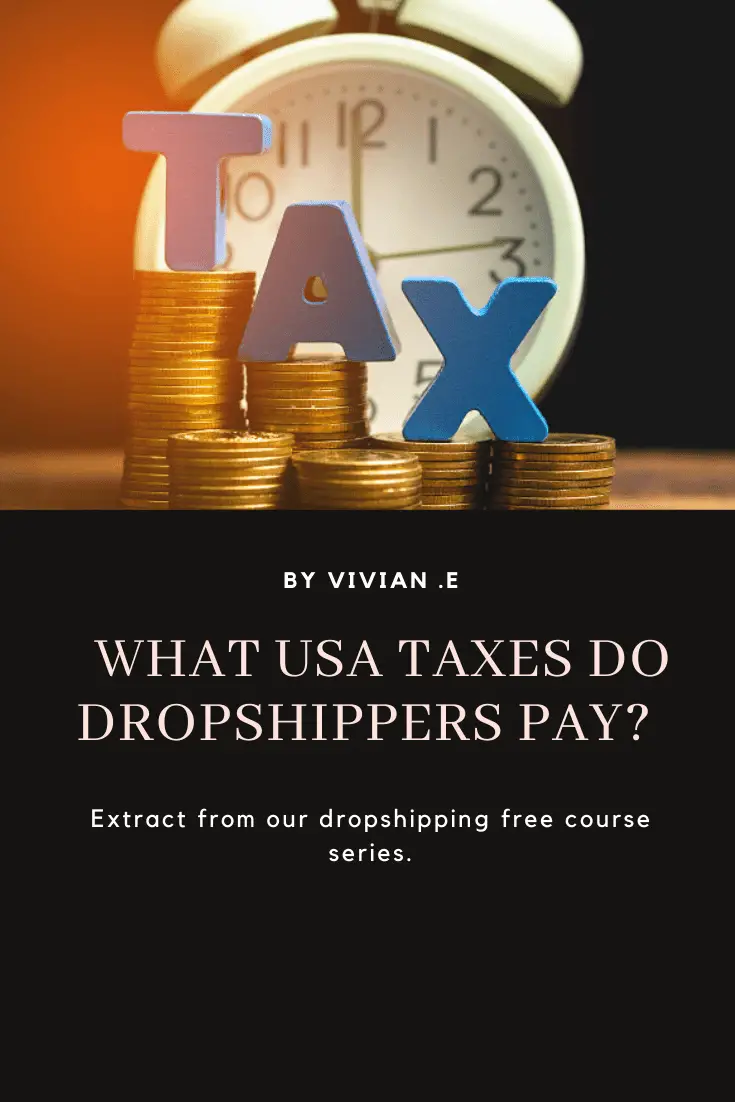 What USA taxes do dropshippers pay?