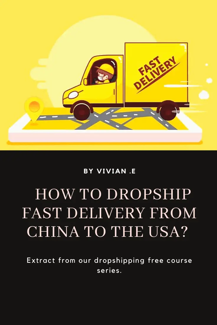 How to dropship fast delivery from China to the USA