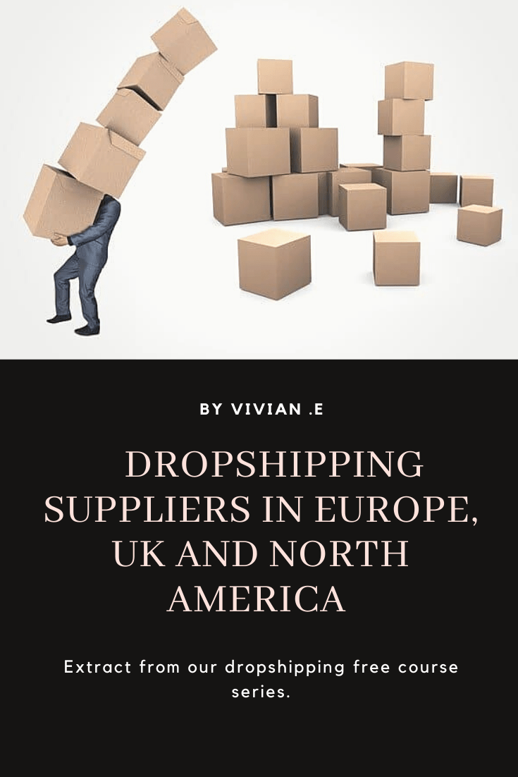 Dropshipping suppliers in Europe, UK and North America.