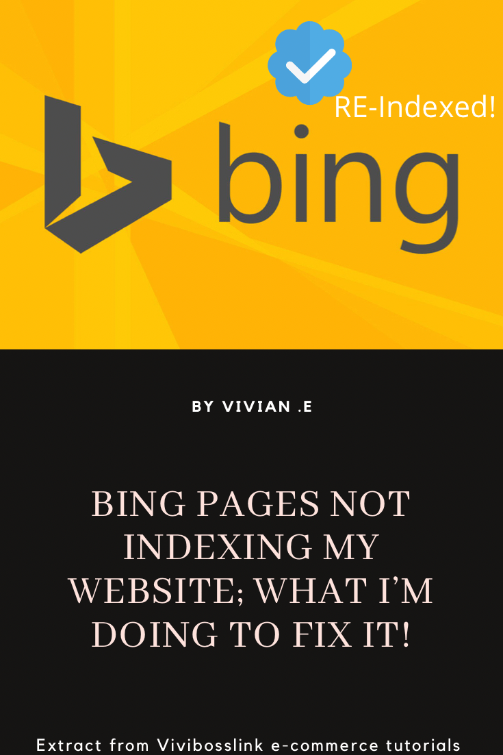 Các trang Bing không lập chỉ mục trang web của tôi; làm thế nào để sửa chữa nó!