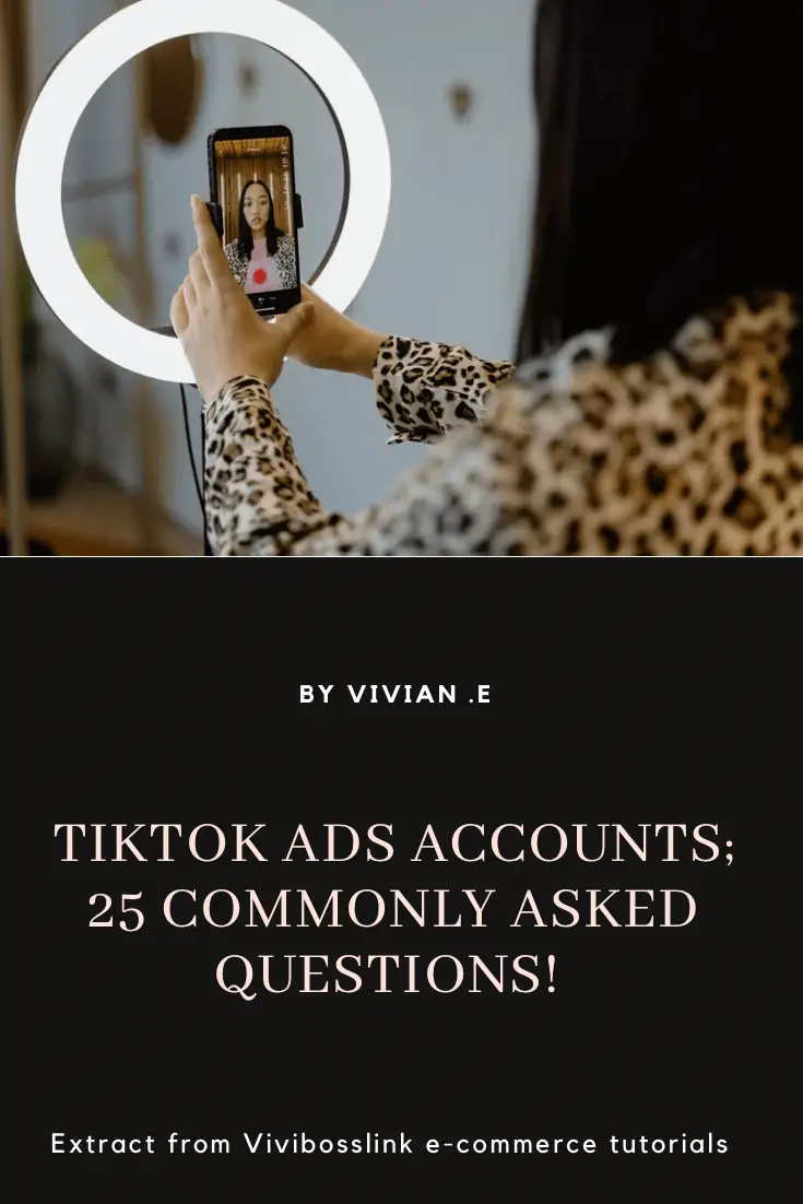 บัญชีโฆษณา Tiktok; 25 คำถามที่พบบ่อย !