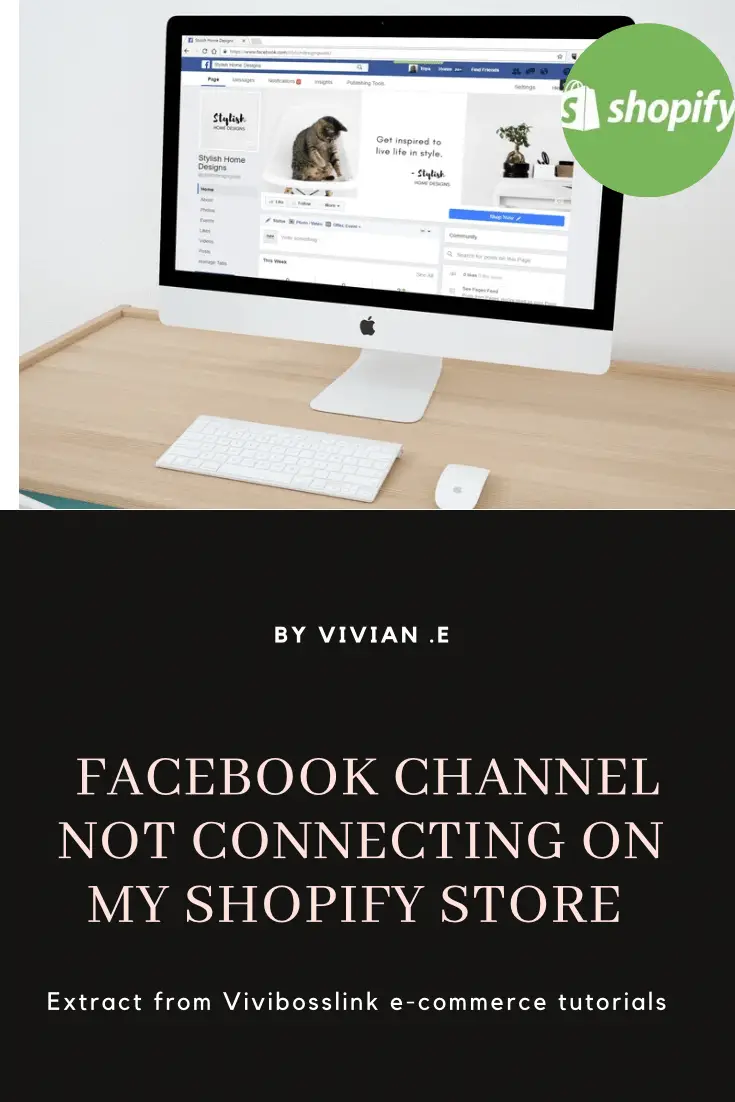 Facebook channel t not connecting on Shopify