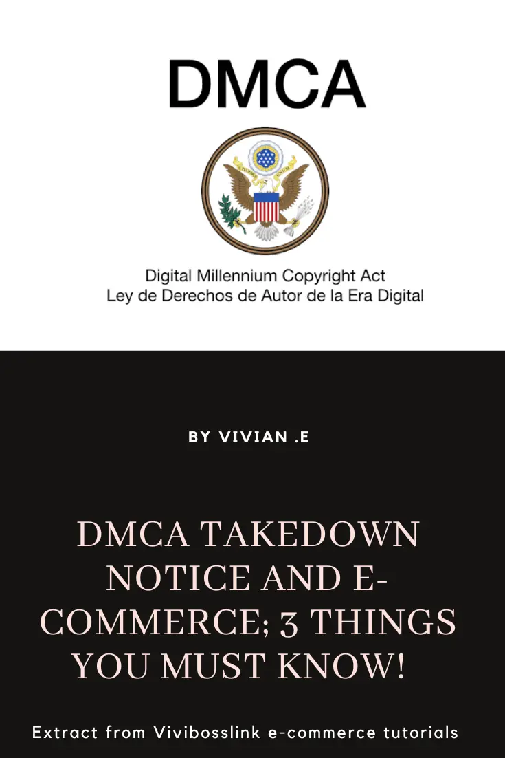 DMCA takedown notice and e-commerce