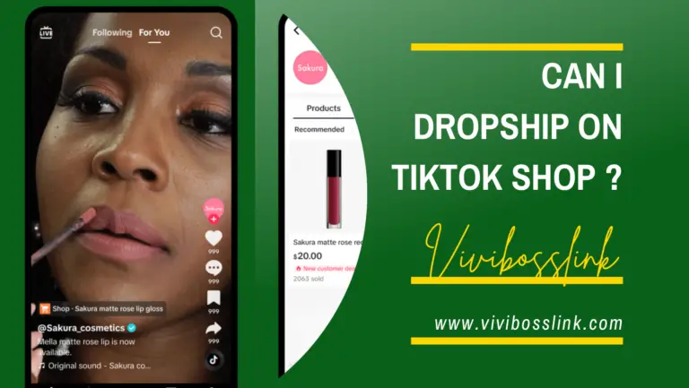 Can I dropship on Tiktok Shop ?